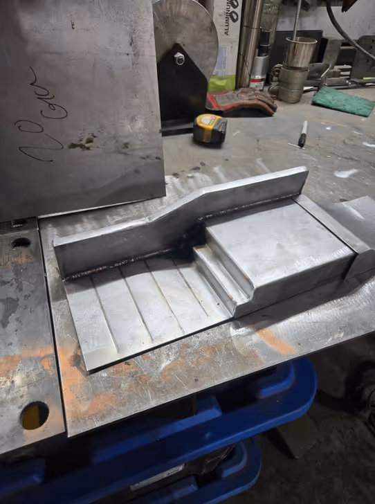 Fabricated metal frame